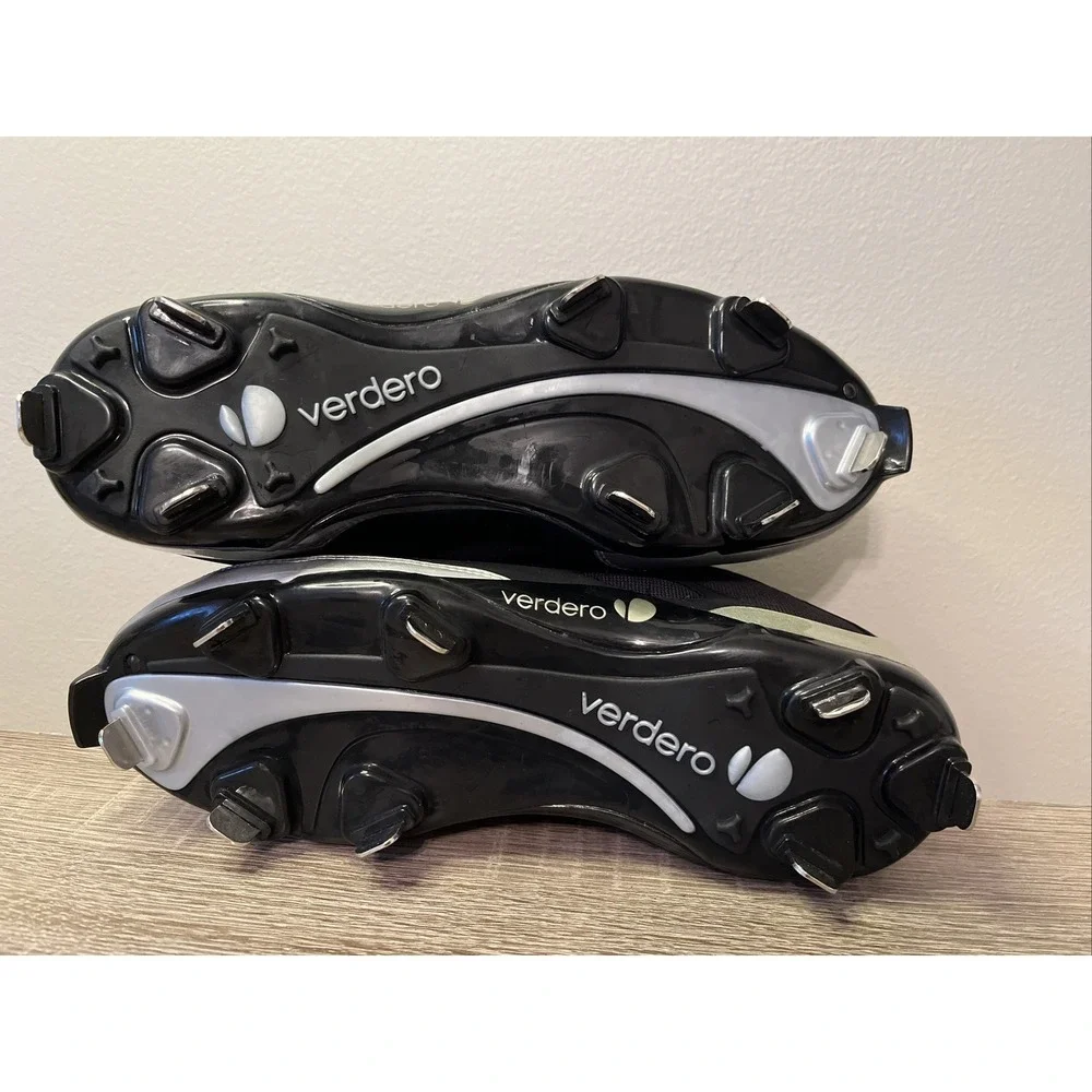 Verdero‎ Metal Sports Black Cleats Men Boys Size 7.5 New No Box! Baseball